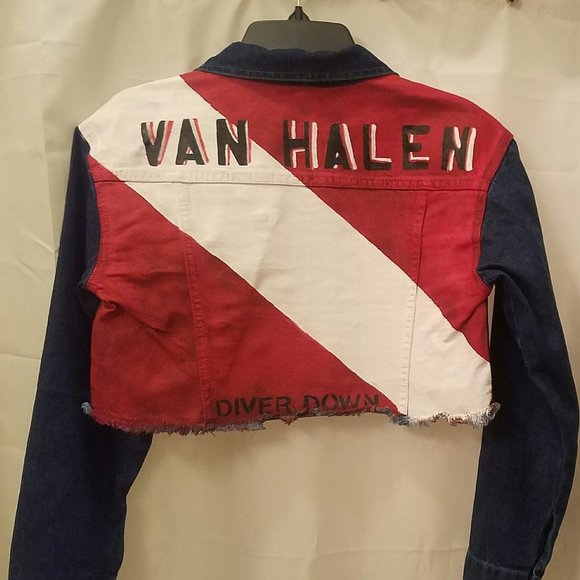 Van Halen Custom Hand Painted Jacket Diver Down